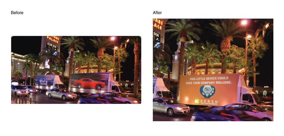 Before and After Truck Billboard